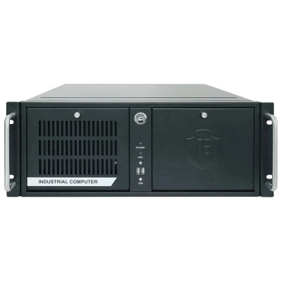 ARBOR S4U-420 4U Industrial Computer Chassis, 2 USB, lockable door, supports CD-ROM, SSD, & HDD